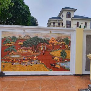 Tranh ghép mảnh đồng quê