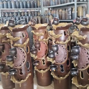 Thác nước phong thủy gốc cây cao 1.2m